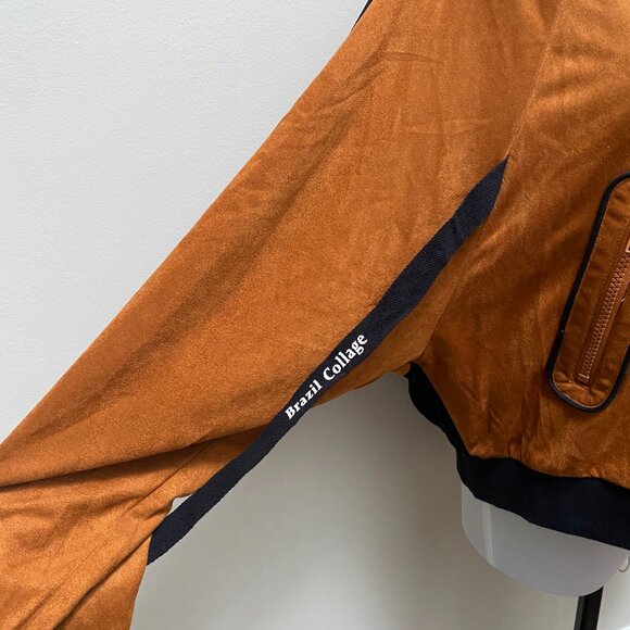 NWT Vintage-Inspired Bomber Jacket - Picture 4 of 8